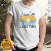 Awesome Livin' On Lake Time Vintage Shirt laid flat, showcasing its relaxed fit and unique design.
