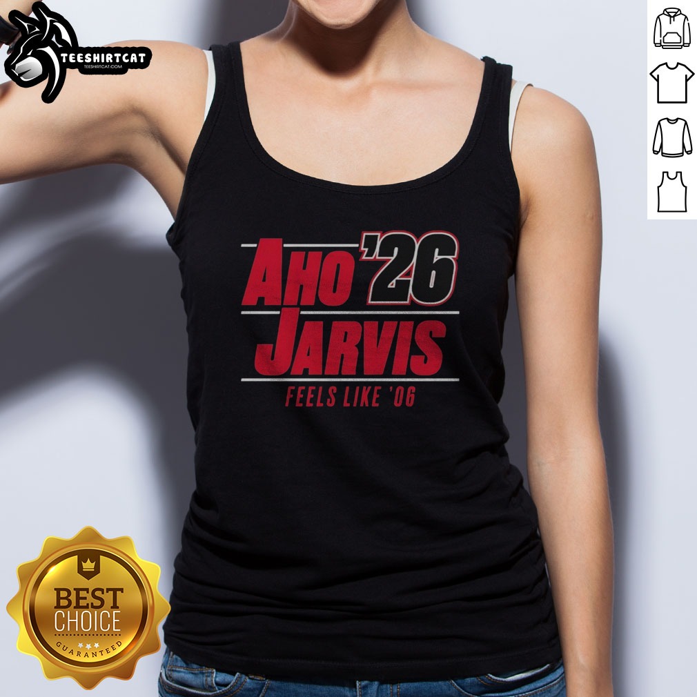 Awesome Seth Jarvis And Sebastian Aho Carolina Hurricanes NHL Feels Like '06 Shirt on Tank Top Awesome Seth Jarvis And Sebastian Aho Carolina Hurricanes NHL Feels Like '06 Shirt shown as a tank top preview