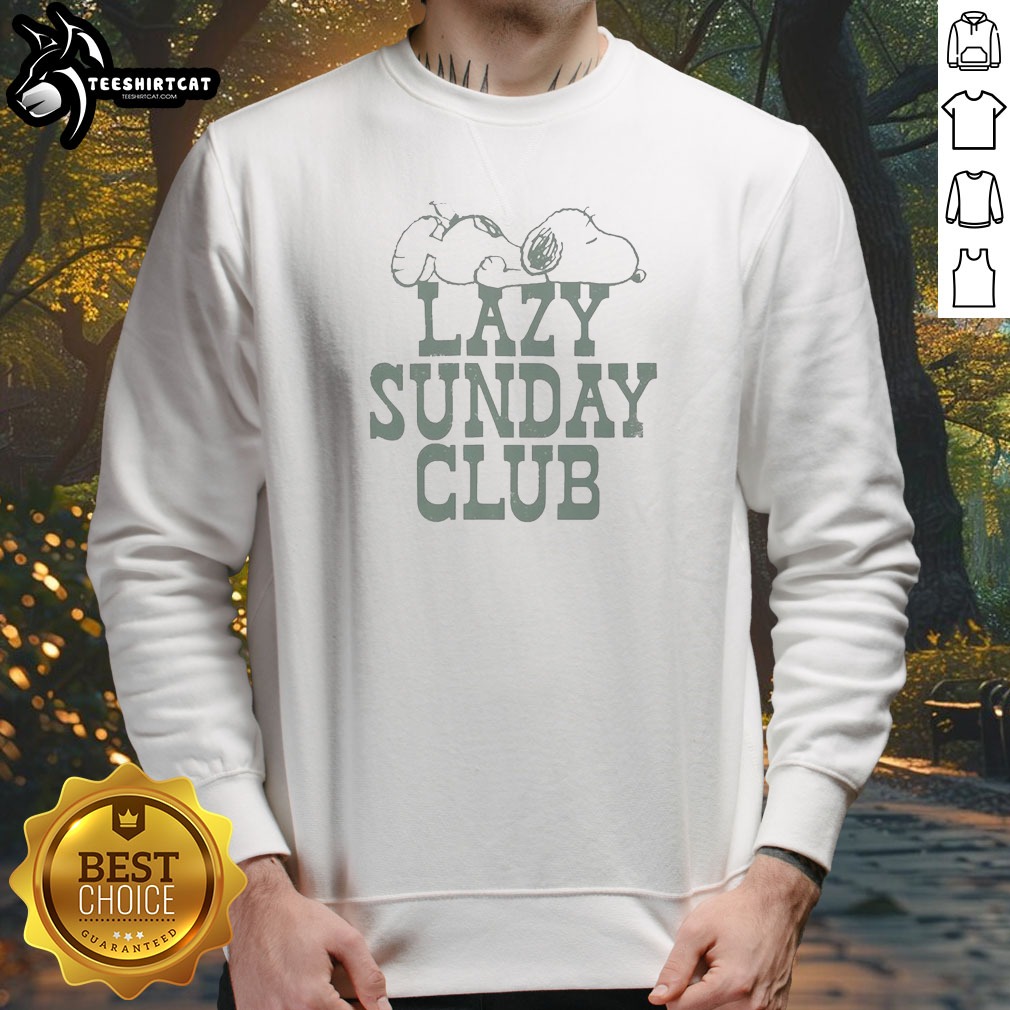Awesome Snoopy Lazy Sunday Club Sweatshirt