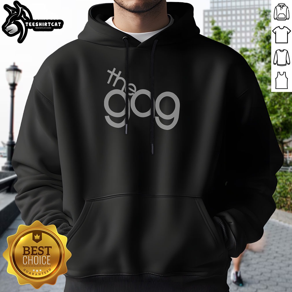 Awesome The Gag Hoodie in black with front graphic print, comfortable pullover style with drawstring hood and kangaroo pocket