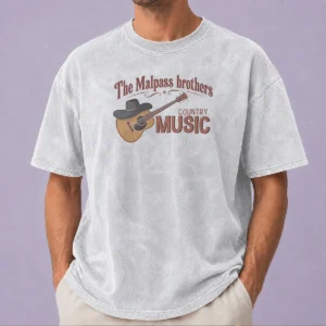 Awesome The Malpass Brothers Country Music Washed T-Shirt
