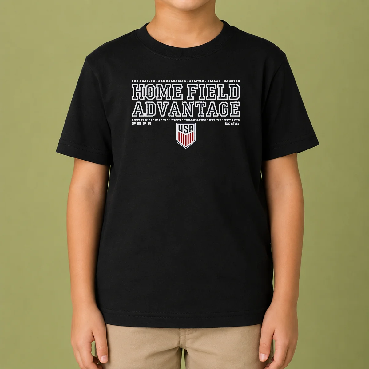 Awesome USMNT Homefield Advantage USA Soccer Kids T-Shirt