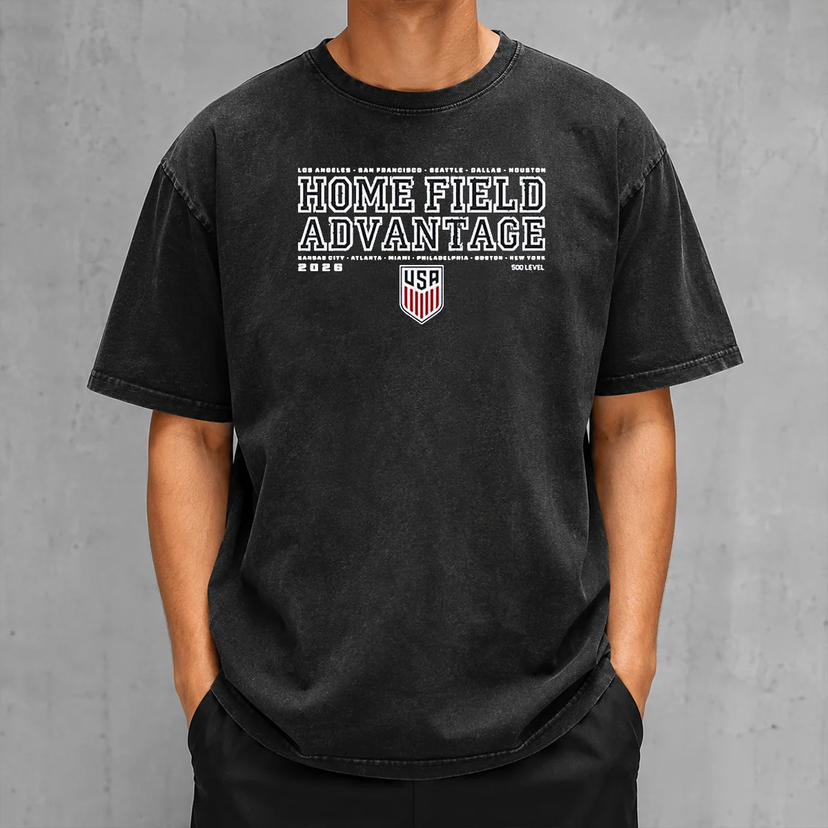 Awesome USMNT Homefield Advantage USA Soccer Washed T-Shirt