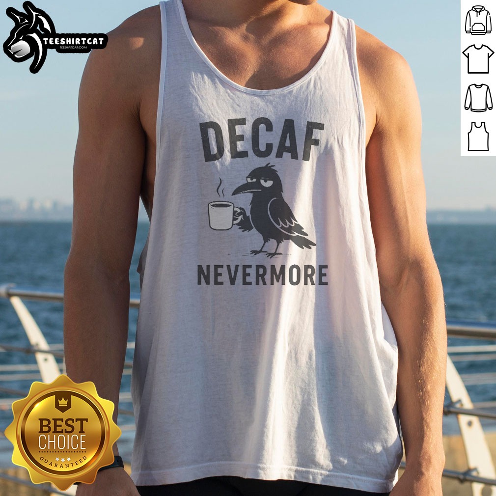 Decaf Nevermore Crow Tank Top
