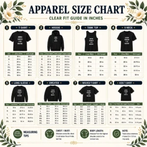 Size chart for Funny Autism Powered Fck Machine Humor with measurements in inches and cm