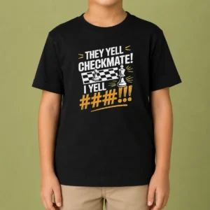 Funny Chess Pawn King Checkmate Quote Kids T-Shirt
