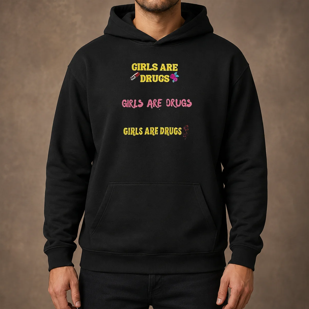 Funny Girls Are Drugs Sticker Set T Shirt Premium Oversized Hoodie