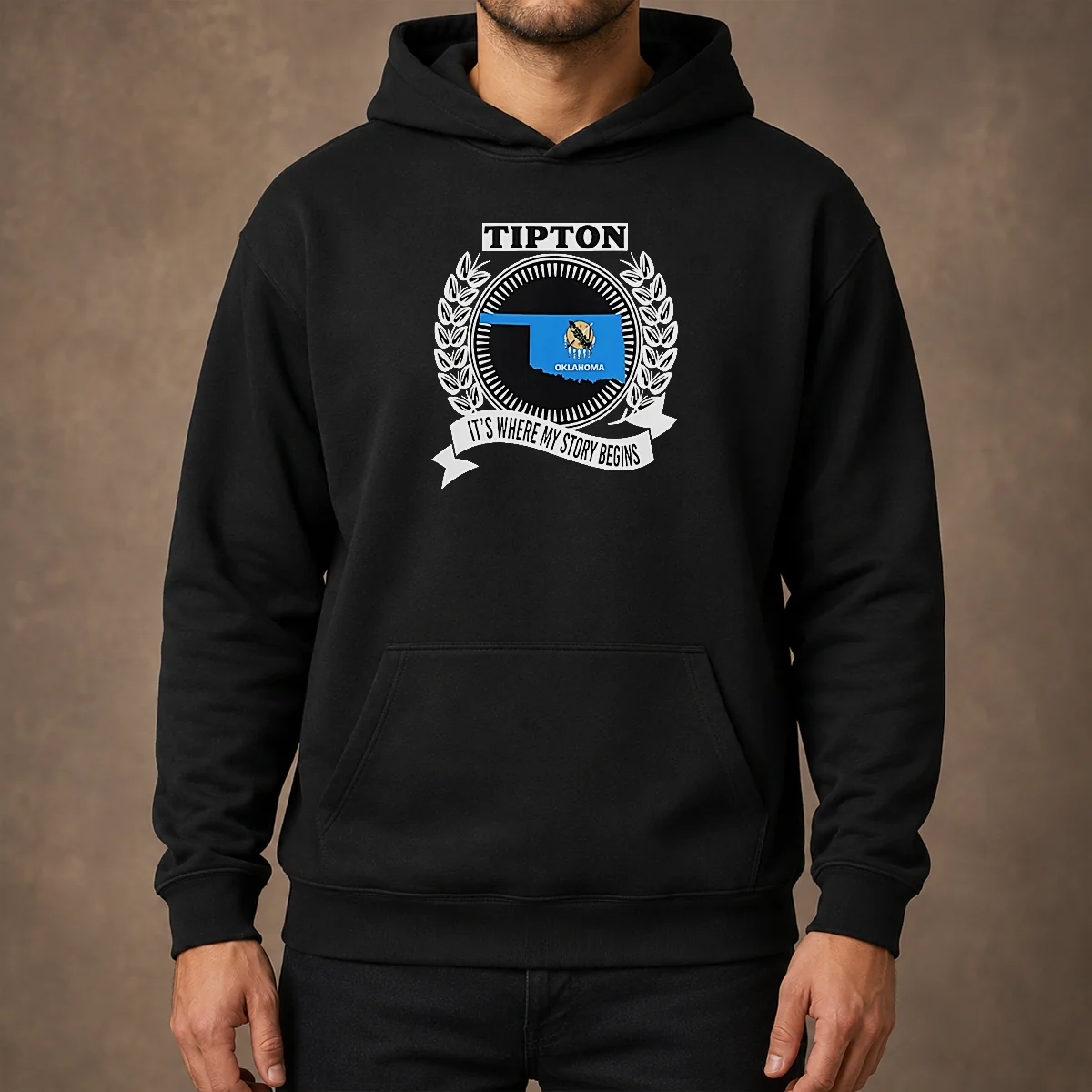 Funny Tipton Oklahoma It Is Where My Story Begins Home State Pride Hoodie