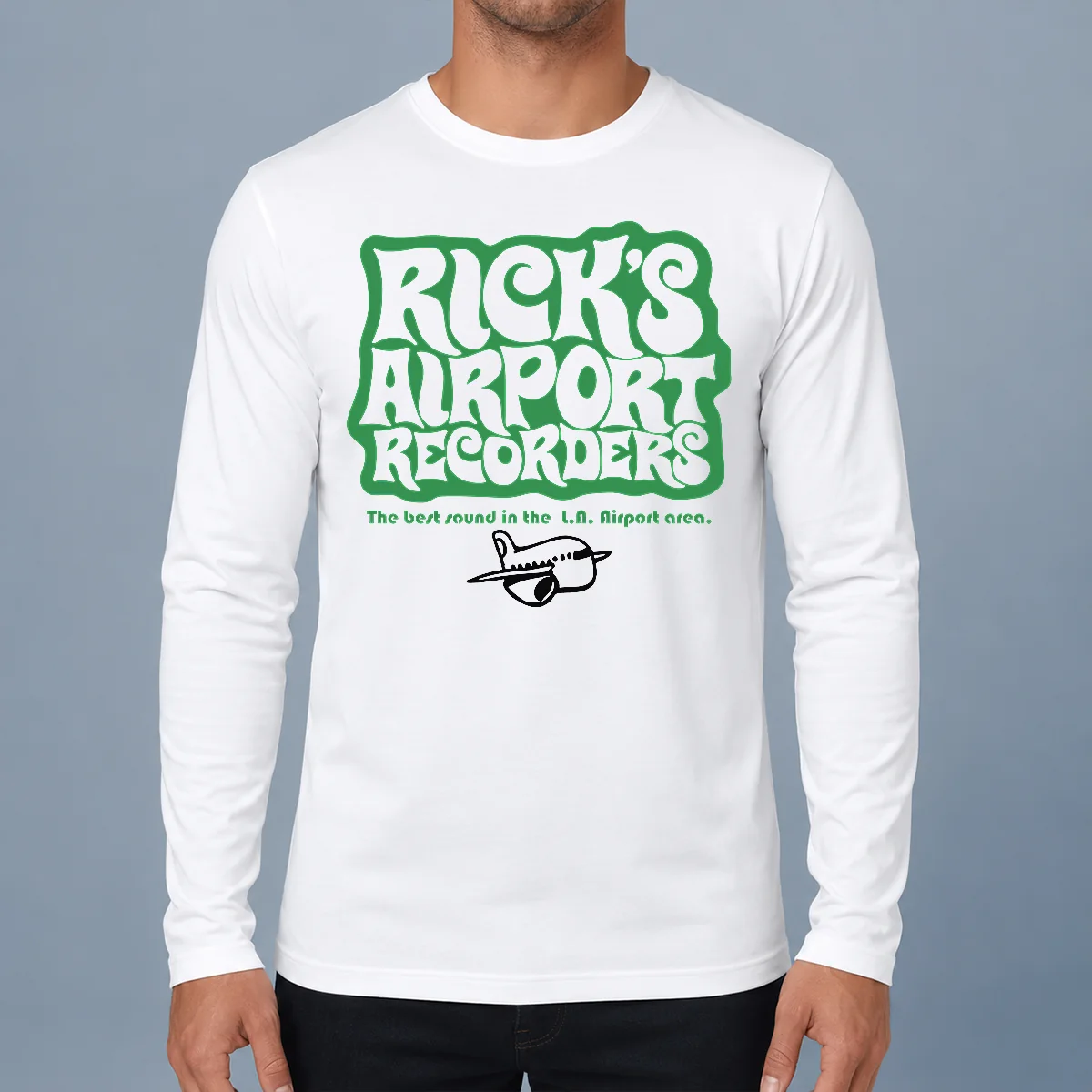 Funny Tom Petty Rick'S Airport Recorders The Best Round Long Sleeve Shirt