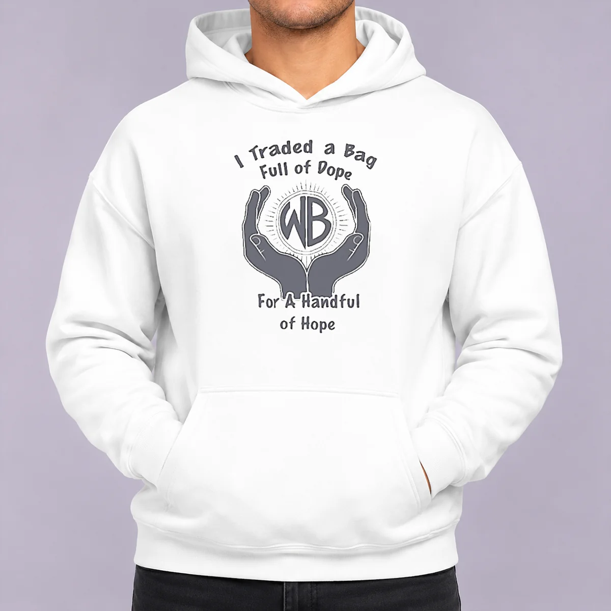 Funny Warbux Anonymous I Traded A Bag Full Of Dope For A Handful Of Hope Hoodie