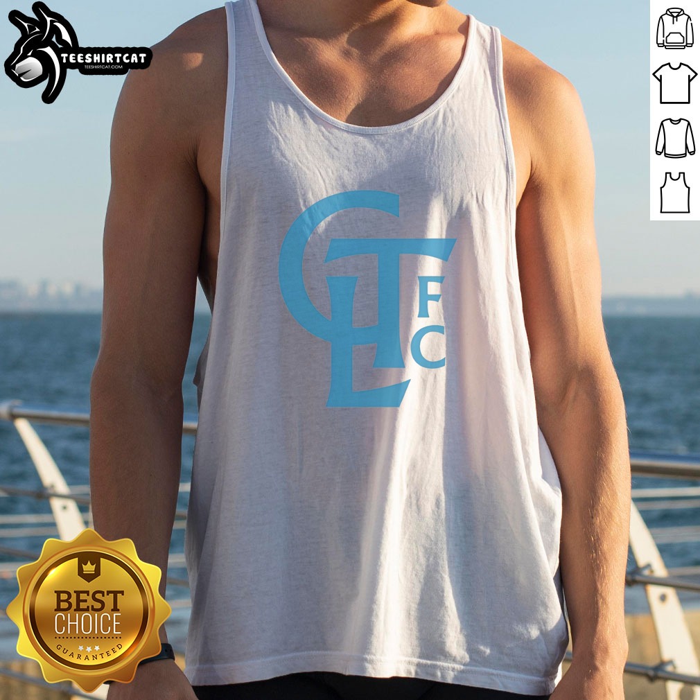 Good Charlotte FC CLTFC Classic Monogram Logo Soccer Shirt on Tank Top Good Charlotte FC CLTFC Classic Monogram Logo Soccer Shirt shown as a tank top preview