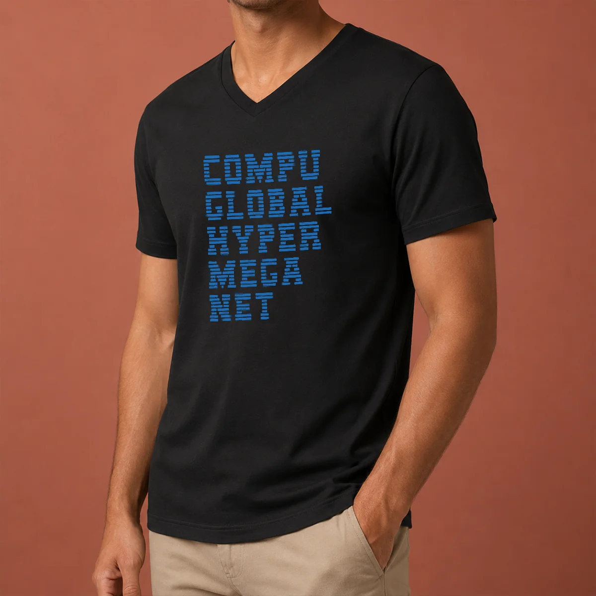 Good Compu Global Hyper Mega Met V-Neck Shirt Good Compu Global Hyper Mega Met V-Neck Shirt