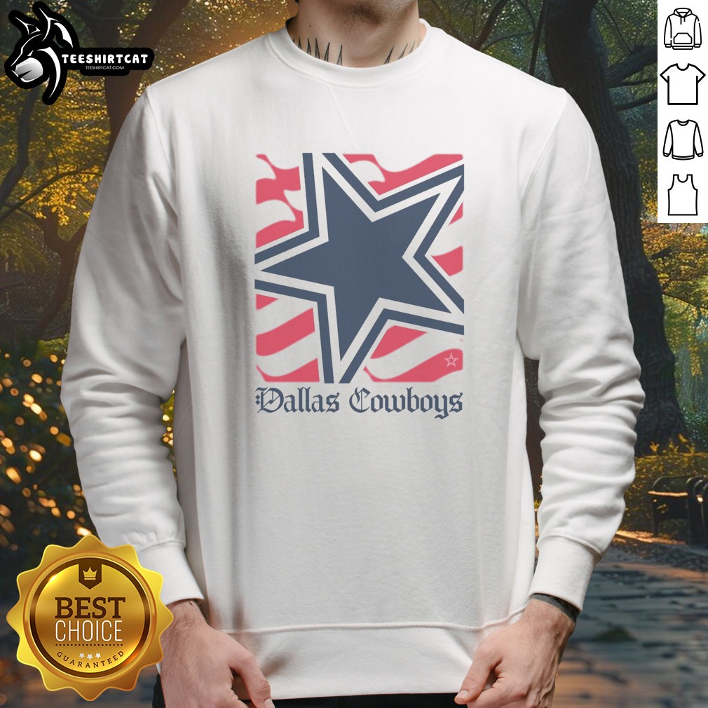 Good Dallas Cowboys American Heritage Wordmark Shirt on Sweatshirt Good Dallas Cowboys American Heritage Wordmark Shirt shown as a sweatshirt preview