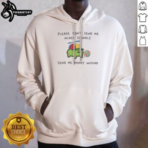 Good Mixed Signals Send Me Money Instead Cute Frog Lollipop Novelty Hoodie featuring a playful frog design.