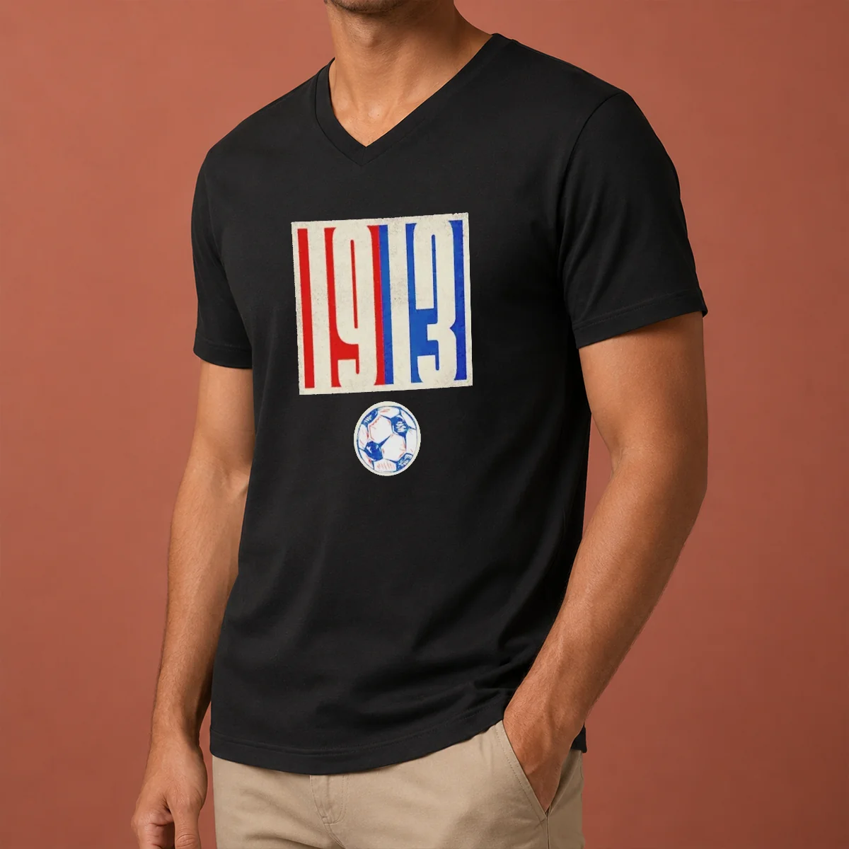 Good U.S. Soccer Retro 1913 Soccer V-Neck Shirt Good U.S. Soccer Retro 1913 Soccer V-Neck Shirt