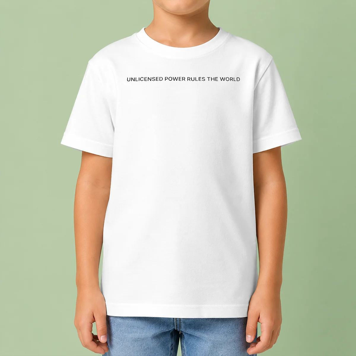Good Unlicensed Power Rules The World Kids T-Shirt