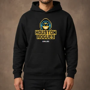 Hot Houston Rogues Ballerz Pixel Art Gaming Hoodie