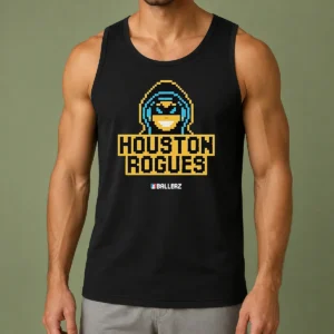 Hot Houston Rogues Ballerz Pixel Art Gaming Tank Top
