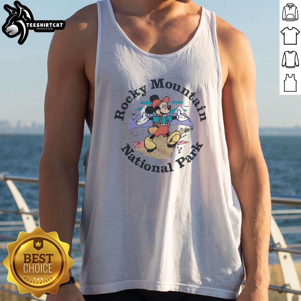 Hot Mickey Mouse Rocky Mountain National Park Shirt on Tank Top Hot Mickey Mouse Rocky Mountain National Park Shirt shown as a tank top preview