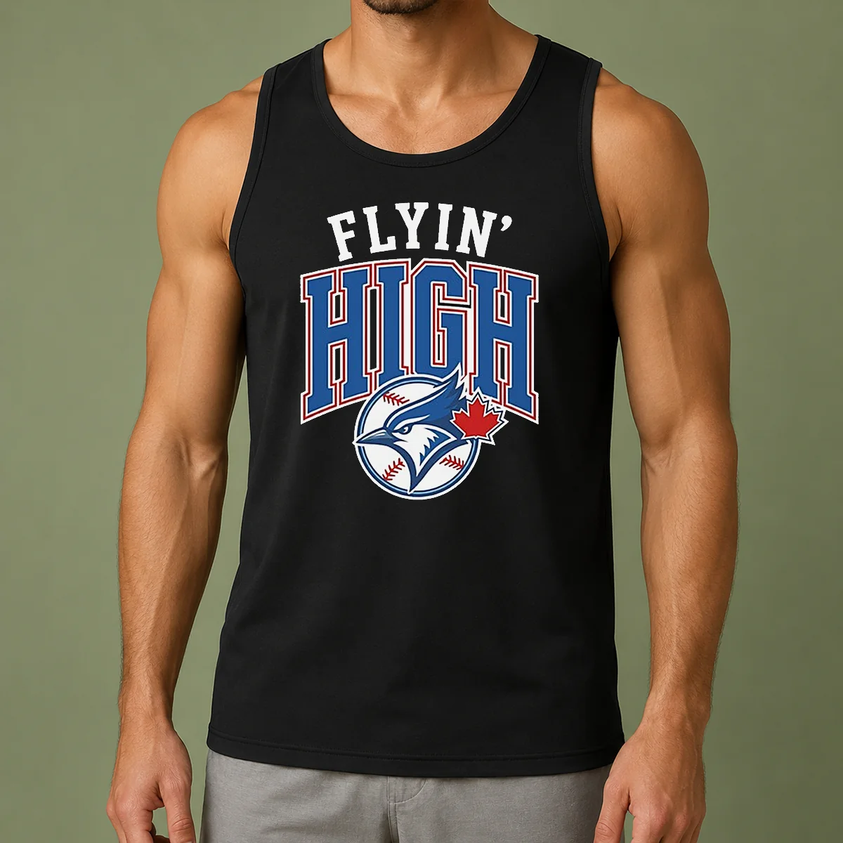 Hot Toronto Blue Jays Flyin High Logo Tank Top
