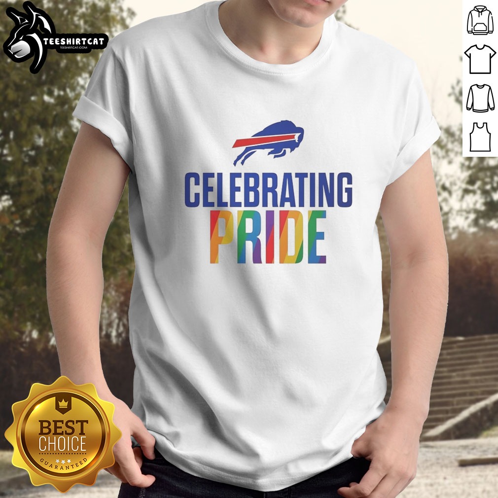 Nice Buffalo Bills Celebrating Pride Month Shirt on Classic Shirt Nice Buffalo Bills Celebrating Pride Month Shirt shown as a classic shirt preview