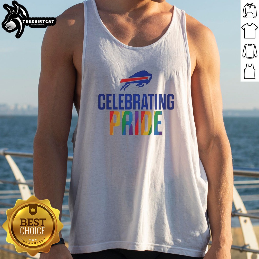 Nice Buffalo Bills Celebrating Pride Month Shirt on Tank Top Nice Buffalo Bills Celebrating Pride Month Shirt shown as a tank top preview