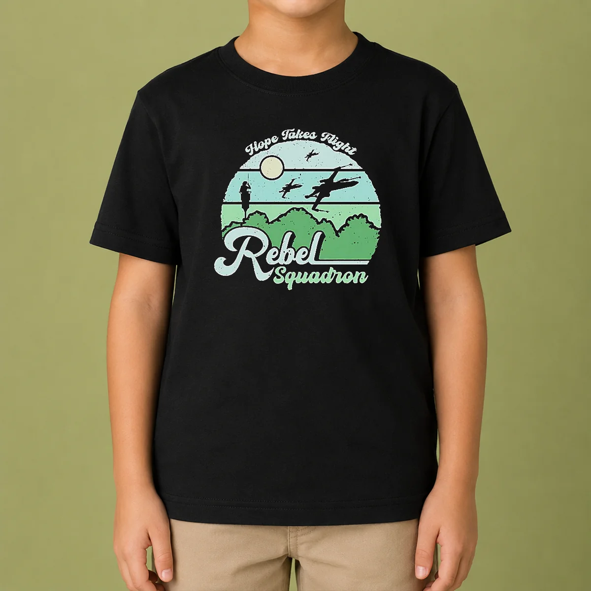 Nice Hope Takes Flight Rebel Squadron Kids T-Shirt