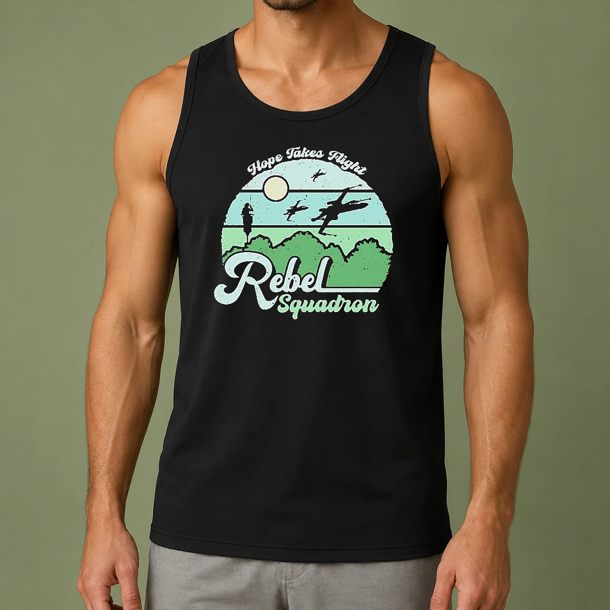 Nice Hope Takes Flight Rebel Squadron Tank Top