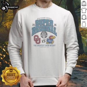 Nice Oklahoma Sooners Vs Kansas Jayhawks 2026 NCAA Division I Baseball Super Regional Sweatshirt