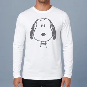 Nice Peanuts Snoopy Larger Than Life Long Sleeve Shirt
