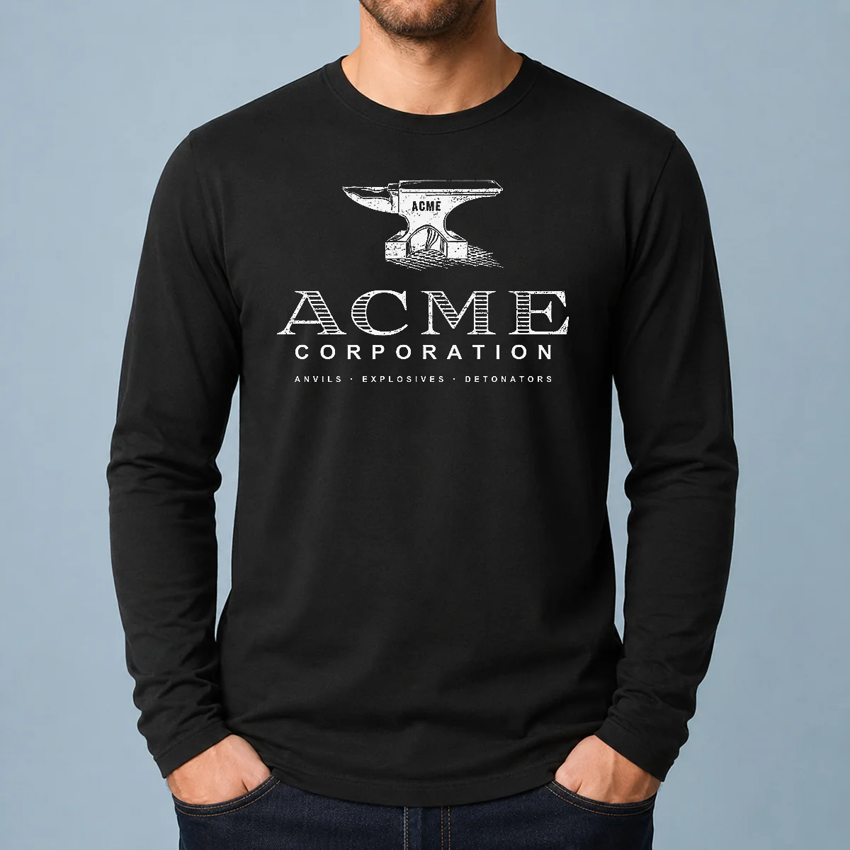 Official ACME Corporation Anvils Explosives Detonators Long Sleeve Shirt