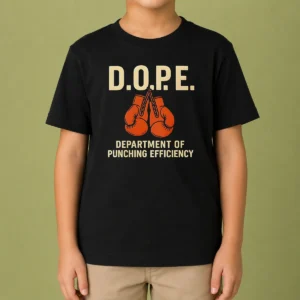 Official DOPE Department Of Punching Efficiency Kids T-Shirt