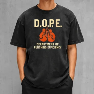 Official DOPE Department Of Punching Efficiency Washed T-Shirt