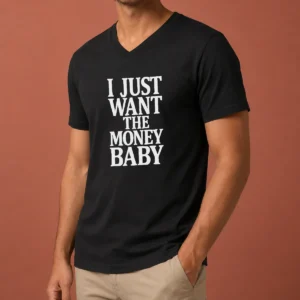 Official I Just Want The Money Baby V-Neck Shirt