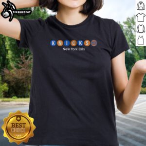 Official Knicks New York City Subway Logo NBA Basketball Team Ladies shirt featuring a classic basketball team graphic on a comfortable fitted tee