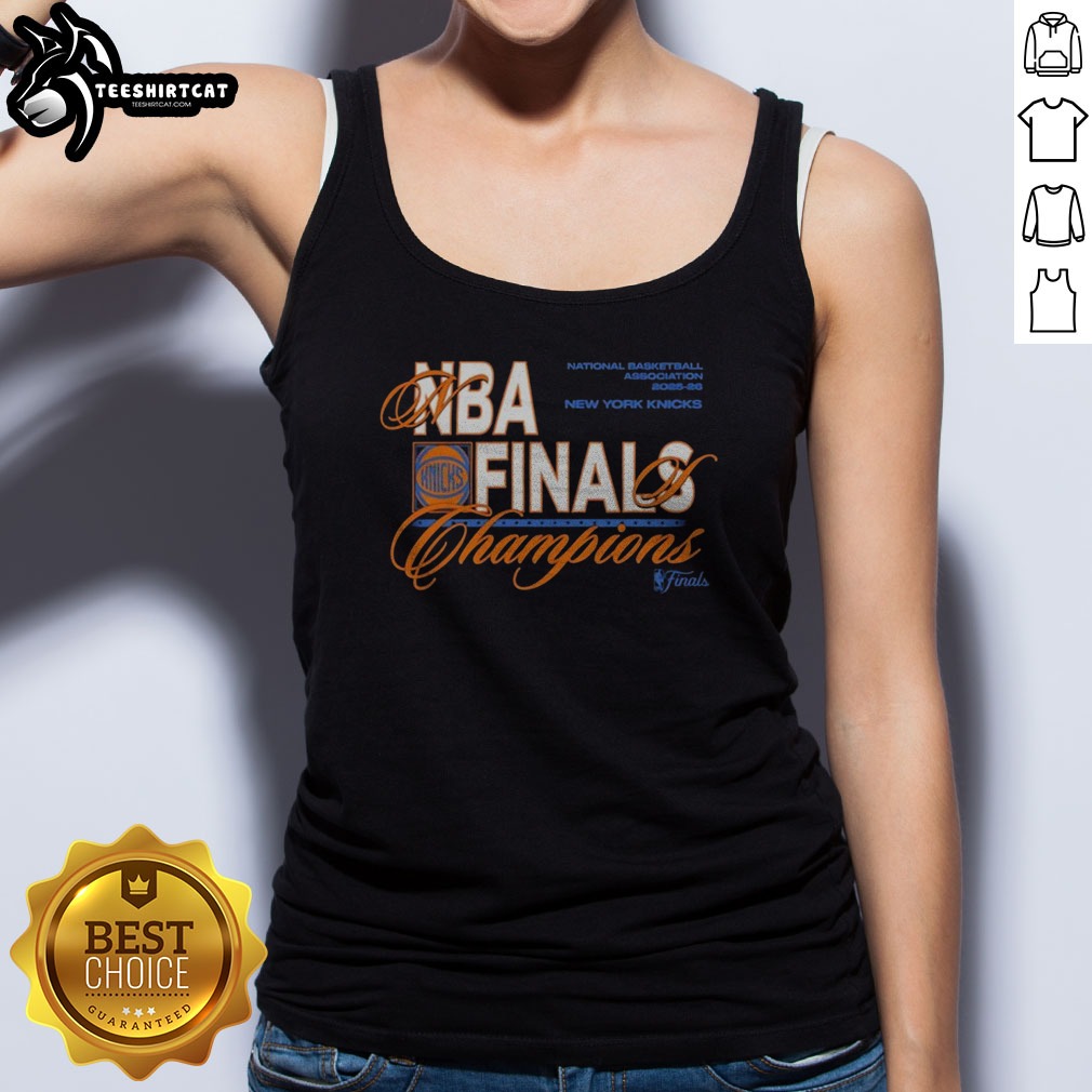 Official New York Knicks 2025 2026 NBA Finals Champions National Basketball Association Shirt on Tank Top Official New York Knicks 2025 2026 NBA Finals Champions National Basketball Association Shirt shown as a tank top preview