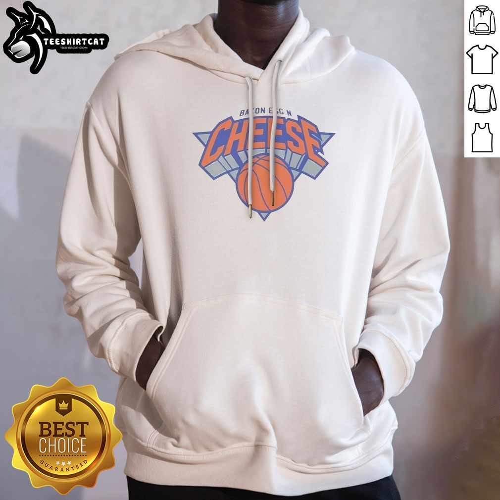 Official New York Knicks Bacon Egg N Cheese Shirt on Hoodie Official New York Knicks Bacon Egg N Cheese Shirt shown as a hoodie preview