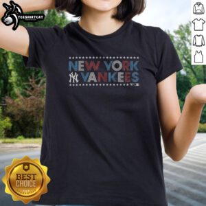 Official New York Yankees Independence Day Macy Star Spangled Retro Ladies shirt featuring a vibrant patriotic design.