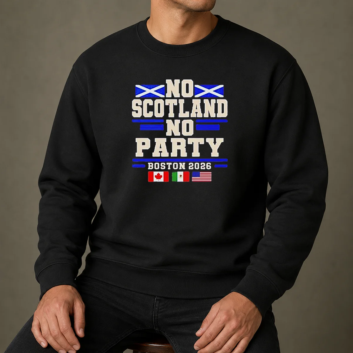 Official No Scotland No Party Boston 2026 Sweater