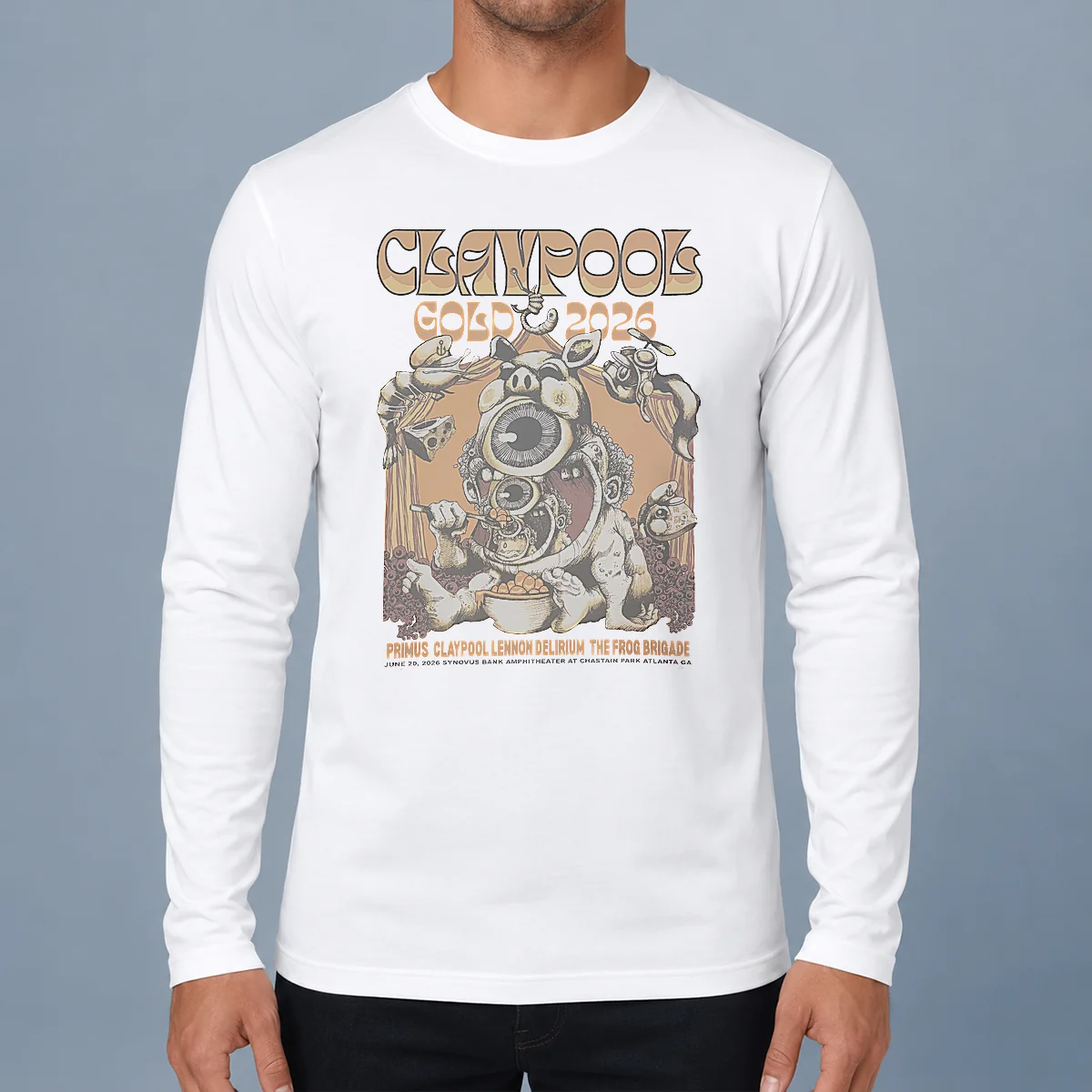 Official Primus In Atlanta Ga On June 20 2026 Long Sleeve Shirt