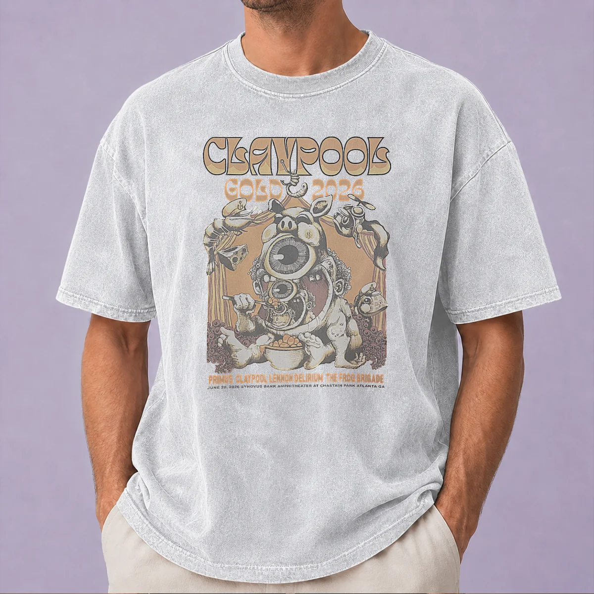 Official Primus In Atlanta Ga On June 20 2026 Washed T-Shirt