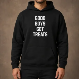 Original Boys Get Treats Text Hoodie