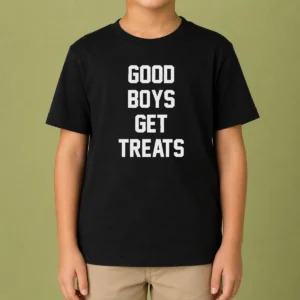 Original Boys Get Treats Text Kids T-Shirt