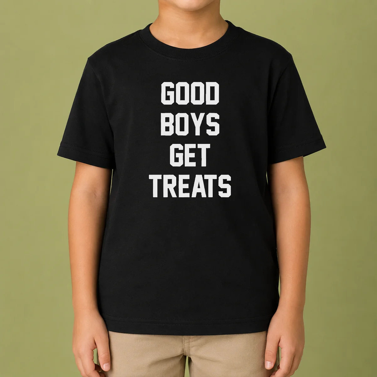 Original Boys Get Treats Text Kids T-Shirt