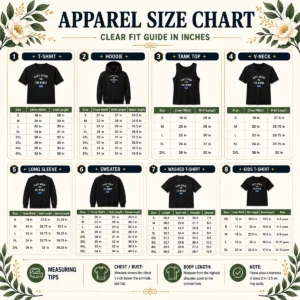 Size chart for Original Cape Verde Vs The World National Team Pride shirt with measurements in inches and cm