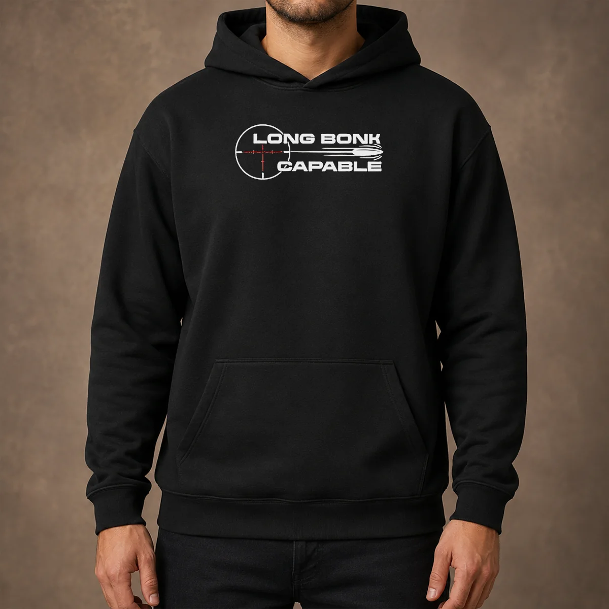 Original Long Bonk Capable Sniper Rifle Bullet Trajectory Precision Target Shooting Hoodie