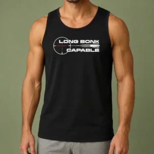 Original Long Bonk Capable Sniper Rifle Bullet Trajectory Precision Target Shooting Tank Top