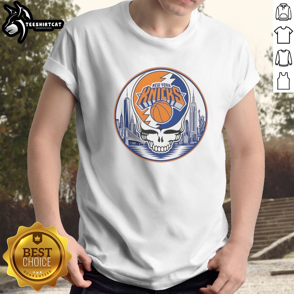 Original New York Knicks Grateful Dead Basketball Team Logo Shirt on Classic Shirt Original New York Knicks Grateful Dead Basketball Team Logo Shirt shown as a classic shirt preview