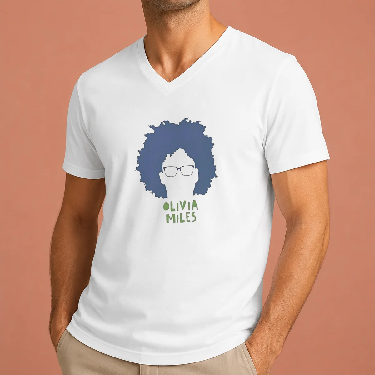 Original Olivia Miles Minnesota Lynx V-Neck Shirt Original Olivia Miles Minnesota Lynx V-Neck Shirt