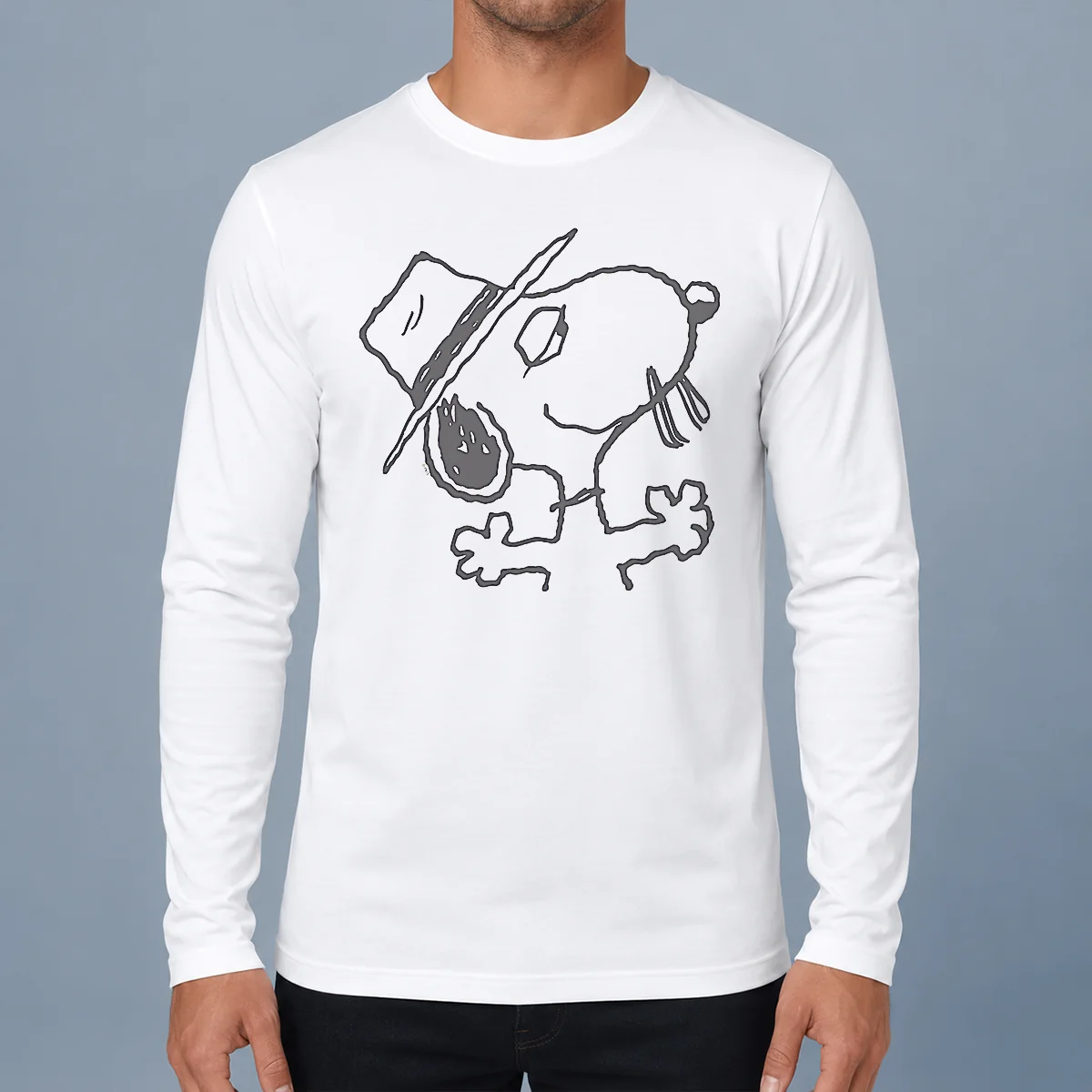 Original Peanuts Spike Larger Than Life Long Sleeve Shirt